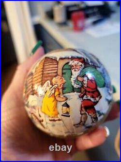 Vintage German 1950's Paper Mache Christmas Ornament Candy Holder Lot Of 12 Rare