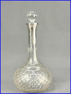 Vintage German 800 Silver & Cut Glass 11 3/4 Decanter by Max Fröhlich Vintage German 800 Silver & Cut Glass 11 3/4 Decanter by Max Fröhlich