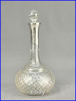 Vintage German 800 Silver & Cut Glass 11 3/4 Decanter by Max Fröhlich Vintage German 800 Silver & Cut Glass 11 3/4 Decanter by Max Fröhlich
