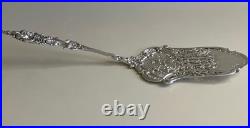 Vintage German 800 Silver Repousse Desert Pastry Server Cherubs & Openwork