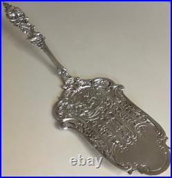 Vintage German 800 Silver Repousse Desert Pastry Server Cherubs & Openwork