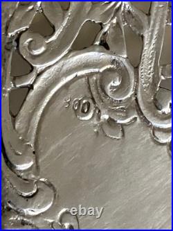 Vintage German 800 Silver Repousse Desert Pastry Server Cherubs & Openwork