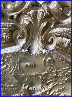 Vintage German 800 Silver Repousse Desert Pastry Server Cherubs & Openwork