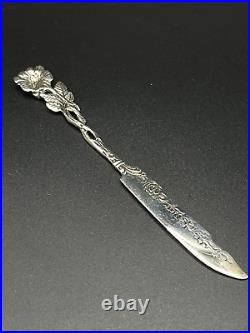 Vintage German 835 Silver Hildesheim Rose Cake Forks & Butter Knife Set, 3-Piece Vintage German 835 Silver Hildesheim Rose Cake Forks & Butter Knife Set, 3-Piece