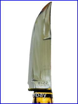 Vintage German 9 Bowie Knife ENCO Solingen Germany Antique Stag Handle KNIVES
