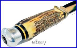 Vintage German 9 Bowie Knife ENCO Solingen Germany Antique Stag Handle KNIVES