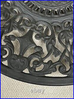 Vintage German Buderus 1731 No 5010 Decorative Wall Plate Cast Iron Antique