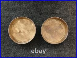 Vintage German Cast Iron Roberval Balance Scale with 2 Brass Plated Pans/Trays
