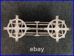 Vintage German Cast Iron Roberval Balance Scale with 2 Brass Plated Pans/Trays