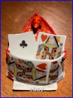 Vintage German Devil Playing Cards Match Holder Royal Bayreuth Germany, Bavaria