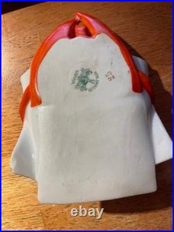 Vintage German Devil Playing Cards Match Holder Royal Bayreuth Germany, Bavaria