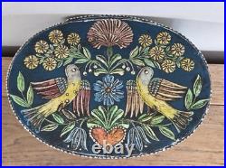 Vintage German Hand Painted Bentwood Brides Box Oval Folk Art Brautschachtel Vintage German Hand Painted Bentwood Brides Box Oval Folk Art Brautschachtel