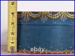 Vintage German Hand Painted Bentwood Brides Box Oval Folk Art Brautschachtel Vintage German Hand Painted Bentwood Brides Box Oval Folk Art Brautschachtel