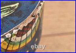 Vintage German Hand Painted Bentwood Brides Box Oval Folk Art Brautschachtel