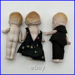 Vintage German Hertwig 161 & Japan All Bisque Doll Lot 11 Jointed Dolls With Arms