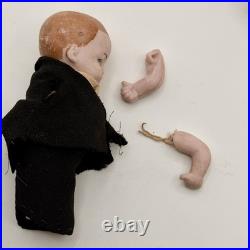 Vintage German Hertwig 161 & Japan All Bisque Doll Lot 11 Jointed Dolls With Arms