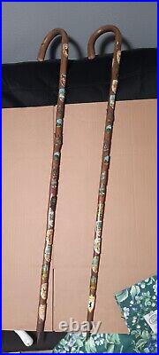 Vintage German Hiking Sticks