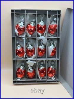 Vintage German Mercury Glass Ladybug? Ornaments