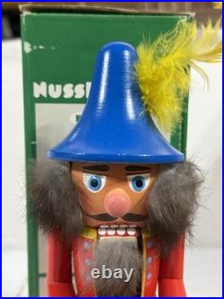Vintage German Mushroom Hunter Nutcracker New in Box-Missing One Foot