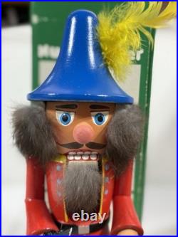 Vintage German Mushroom Hunter Nutcracker New in Box-Missing One Foot