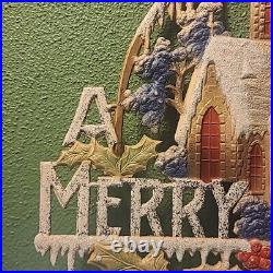 Vintage German Pressed Paper Board Christmas Decor RARE Vtg condition 1920