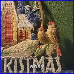 Vintage German Pressed Paper Board Christmas Decor RARE Vtg condition 1920