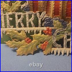 Vintage German Pressed Paper Board Christmas Decor RARE Vtg condition 1920