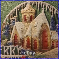 Vintage German Pressed Paper Board Christmas Decor RARE Vtg condition 1920