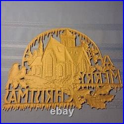 Vintage German Pressed Paper Board Christmas Decor RARE Vtg condition 1920