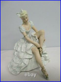 Vintage German Schaubach Kunst 8 3/4 Ballerina Dancer Figurine 1381/1