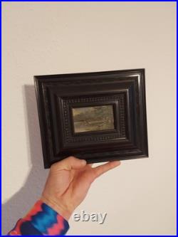 Vintage German Small Oil Painting Antique Framed By K. MAYERHOFER Vintage German Small Oil Painting Antique Framed By K. MAYERHOFER