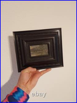 Vintage German Small Oil Painting Antique Framed By K. MAYERHOFER Vintage German Small Oil Painting Antique Framed By K. MAYERHOFER