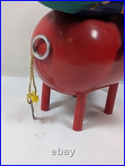 Vintage German Smoker Incense Burner Riding A Pig Piggy Bank Rare