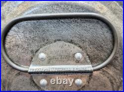 Vintage German Tin Steamed Pudding Mold with Lid Locking Clasps Kugelhopf Bundt