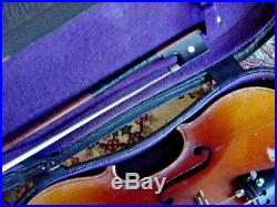 Vintage German Violin 1713 Stradivarius W Case Bow