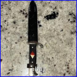 Vintage German Youth knife Solingen Fixed Blade with Scabbard