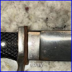 Vintage German Youth knife Solingen Fixed Blade with Scabbard