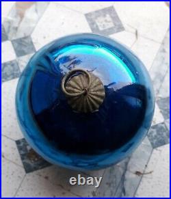 Vintage Glass Kugel Ornament Dia 12 Inche German Kugel