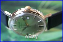 Vintage Gold-plated German Mech/auto Glashutte 26 Jewels Original With Date
