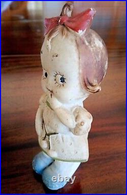 Vintage Googly Eye Doll German Character Antique Miniature Bisque 1900 Germany