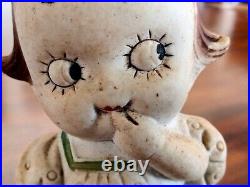 Vintage Googly Eye Doll German Character Antique Miniature Bisque 1900 Germany