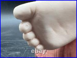 Vintage Hertwig German Porcelain Bisque-A Boy Sitting On A Fancy Pillow 8 1/2