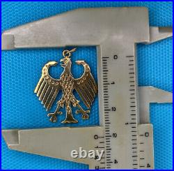 Vintage Manfred Ebert 14K Yellow Gold GERMAN Eagle Pendant Deutschland 4.25gm
