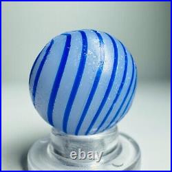 Vintage Marbles Collection Antique German Clambroth Blue Cased Band. 68 Original
