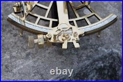 Vintage Nautical Antique Sextant German Marine 100 Working Solid Brass Gift