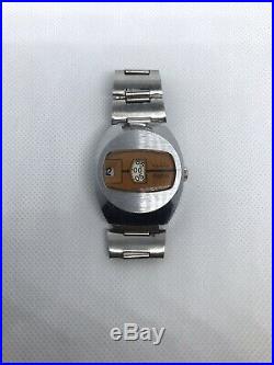Vintage Old German GDR Made Umf Ruhla Digital Mens Wrist Watch Jump Mans Rare