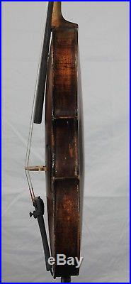 Vintage Old antique 4/4 German Violin Mittenwald One Piece Back