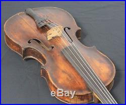 Vintage Old antique 4/4 German Violin Mittenwald One Piece Back
