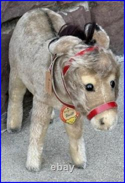 Vintage Original 12 Large Steiff Donkey Original German Steiff Donkey All IDs