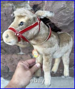 Vintage Original 12 Large Steiff Donkey Original German Steiff Donkey All IDs